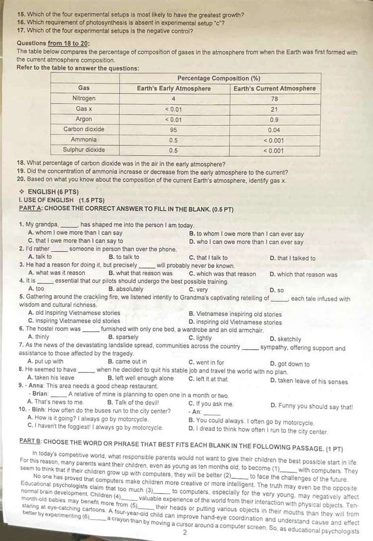 đề thi chuyên Anh lớp 10 TPHCM