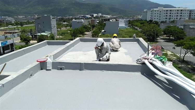 thi công chống thấm sàn mái