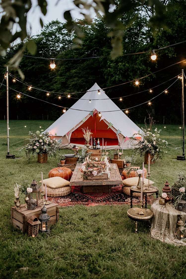 Cách trang trí lều trại đẹp nhất