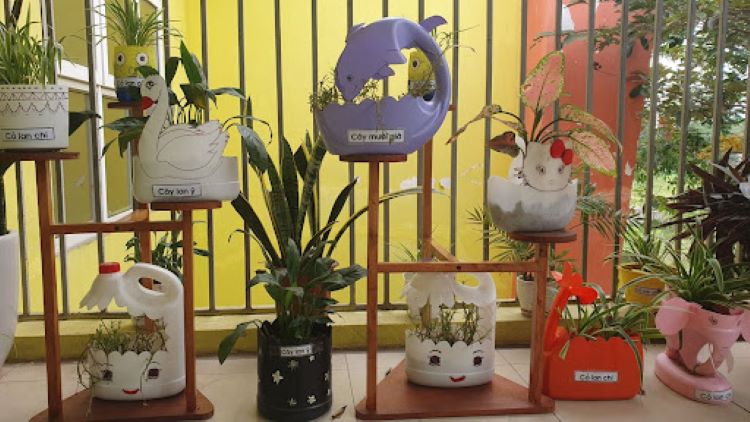 Trang trí lớp học bằng cây xanh
